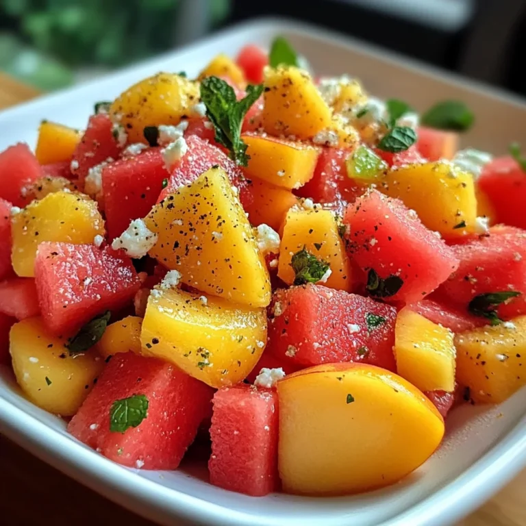 The Peach Watermelon Salad That Tastes Like Summer