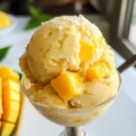 Vegan Mango Ice Cream (4-Ingredients)