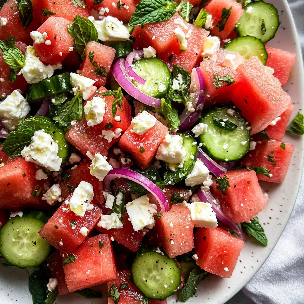 Watermelon Salad {Paleo, Vegan}
