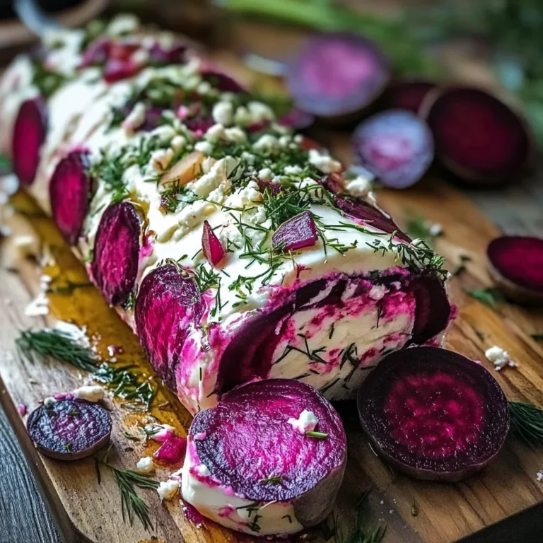 Beet and Goat Cheese Log