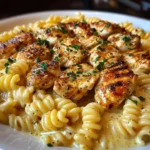 Cajun Garlic Chicken Rotini in Velveeta Cream Sauce