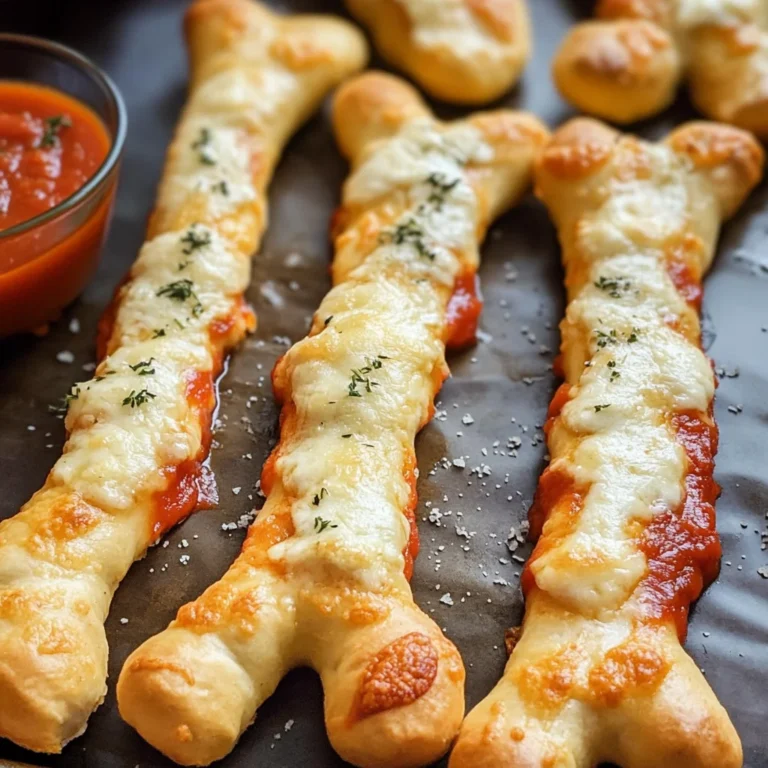 Cheesy Halloween Breadstick Bones