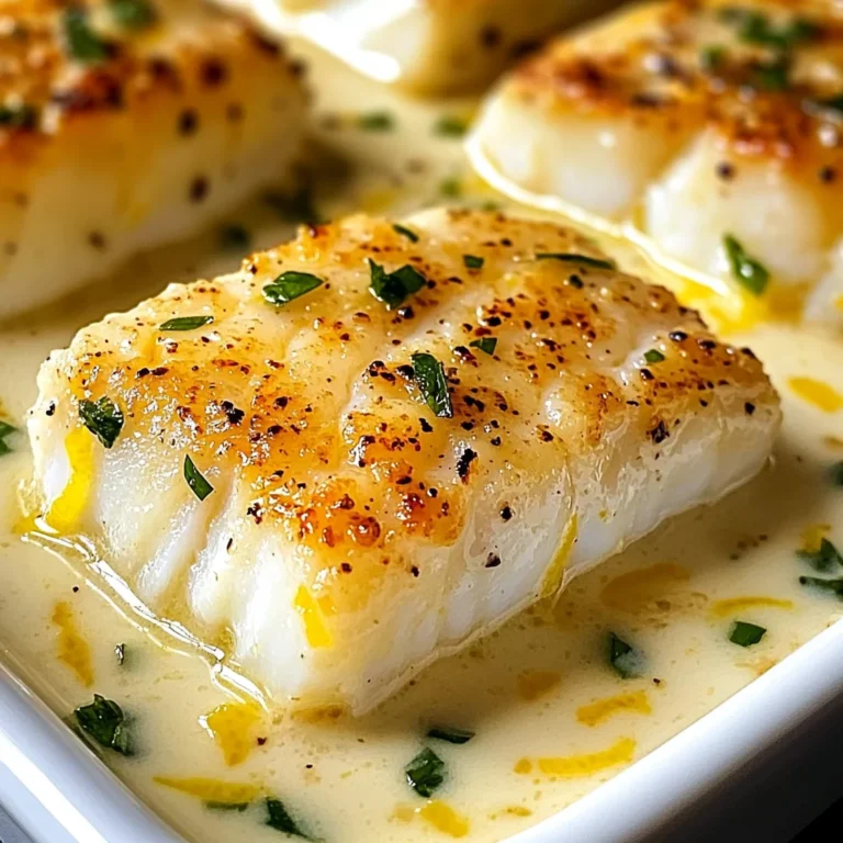 Coconut Lemon Cream Baked Cod