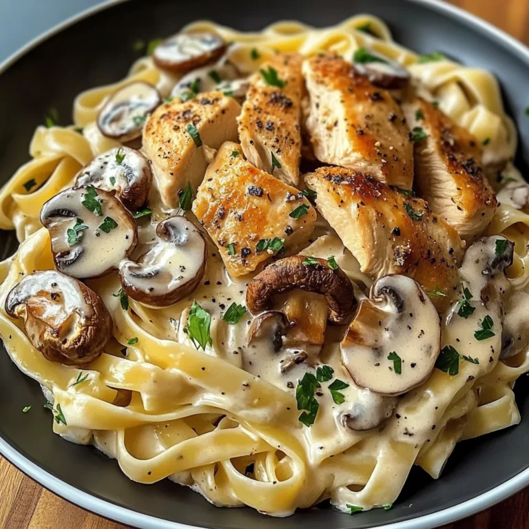 Creamy Chicken & Mushroom Tagliatelle Recipe