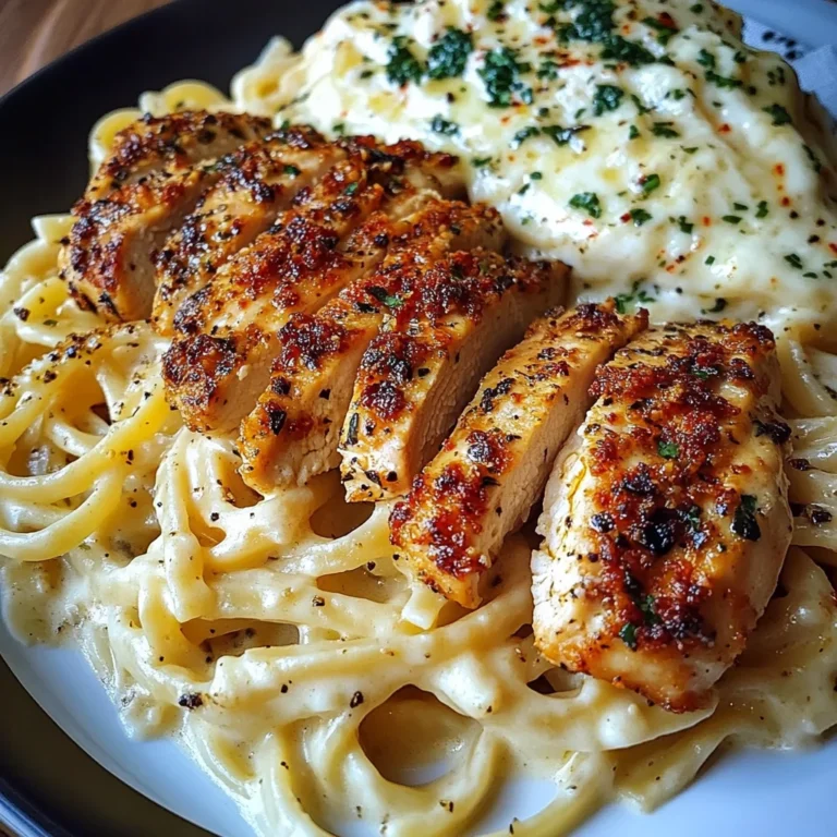 Creamy Mozzarella Chicken Linguine with Cajun Garlic Butter