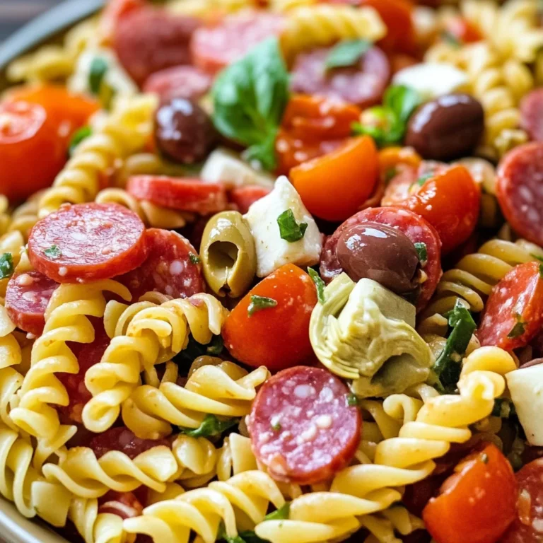 Easy Italian Antipasto Pasta Salad
