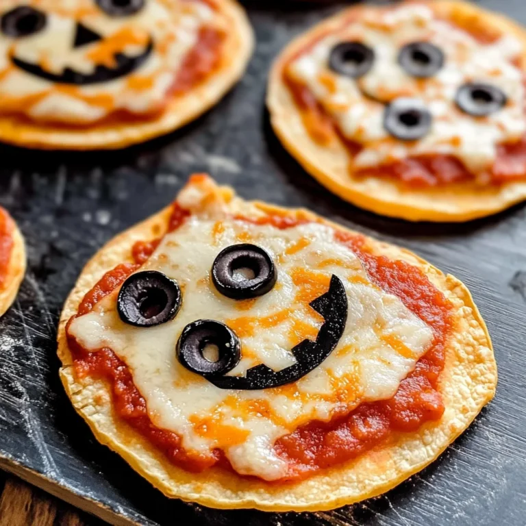 Easy Mini Halloween Pizzas
