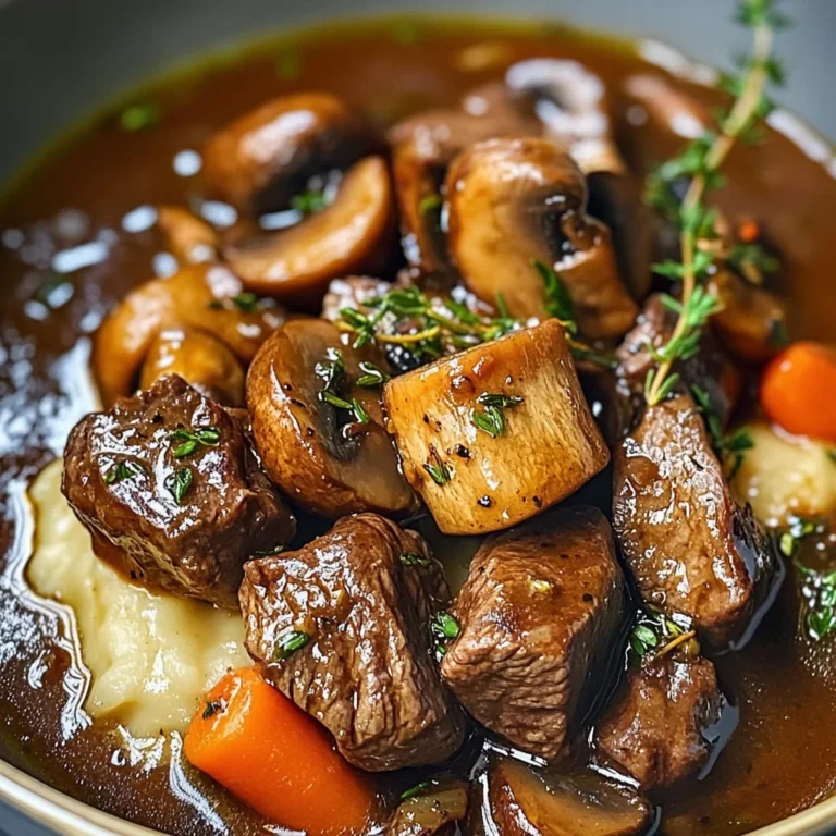 French Beef Stew with Mushrooms
