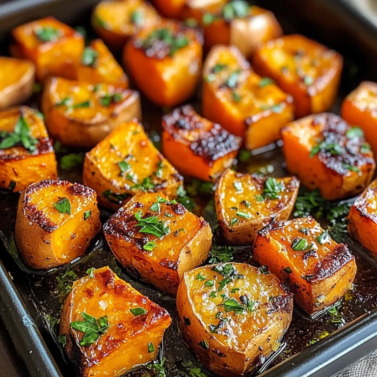 Garlic Butter Roasted Sweet Potatoes: A Delicious and Easy Recipe