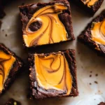 Halloween Cream Cheese Swirl Brownies