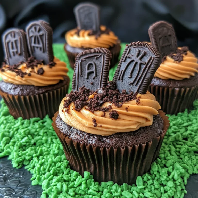 Halloween Graveyard Cupcakes