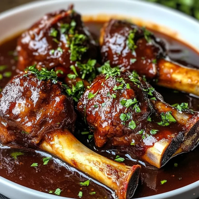 Luxurious Red Wine Lamb Shanks
