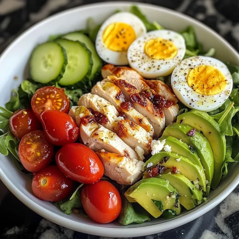Mediterranean Chicken & Egg Power Salad