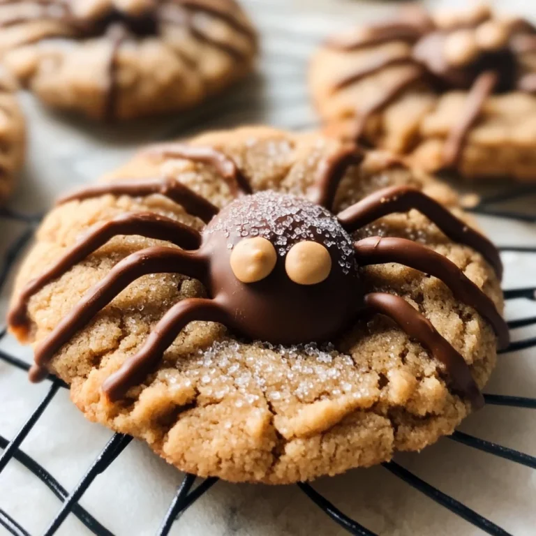 Peanut Butter Spider Cookies