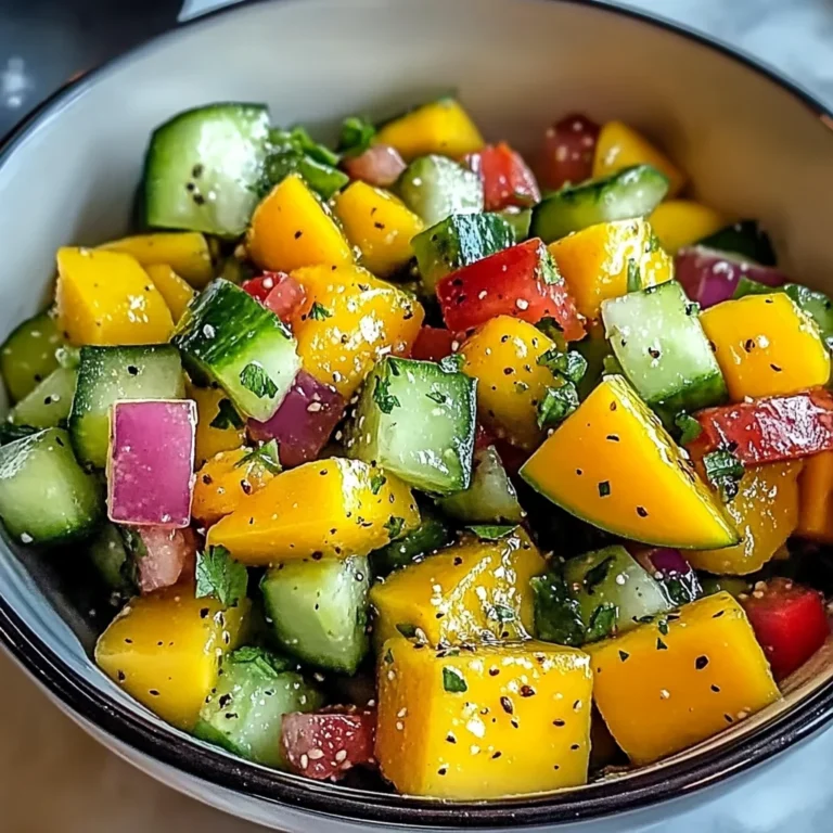 Refreshing Mango Cucumber Salad