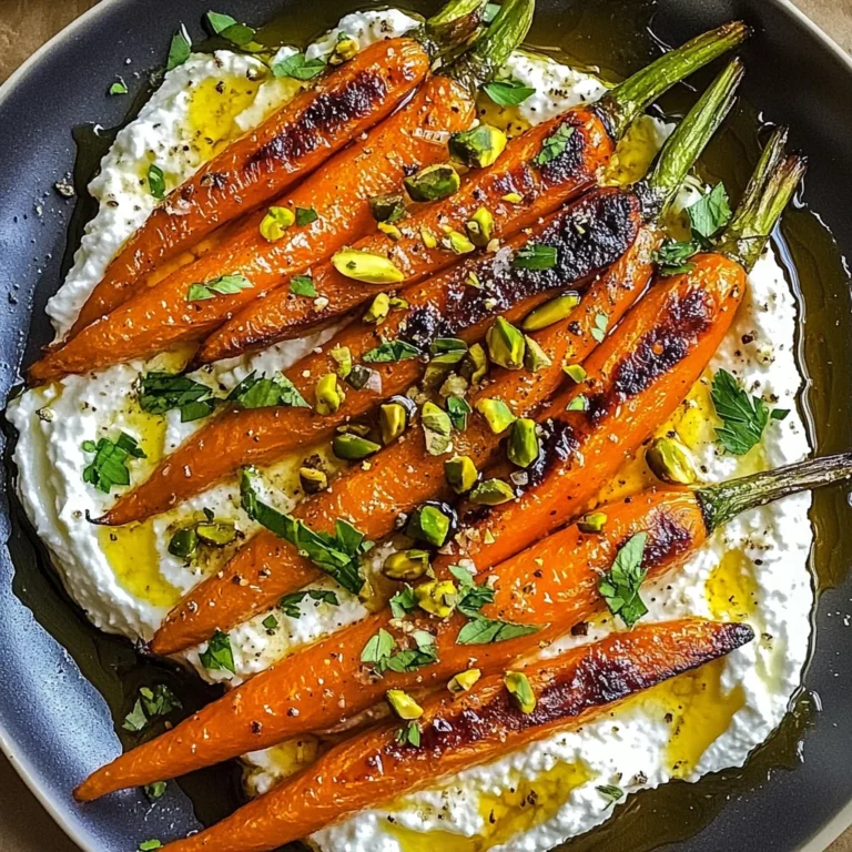 Roasted Carrots with Whipped Ricotta and Hot Honey