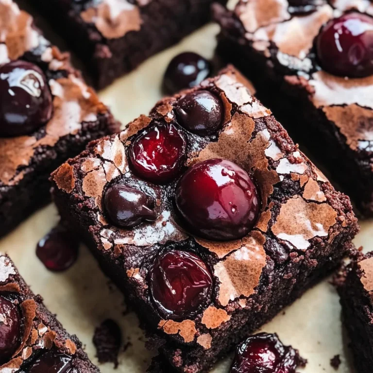 Roasted Chocolate Cherry Brownies