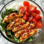 Spicy Honey Garlic Chicken Meal Prep Bowl