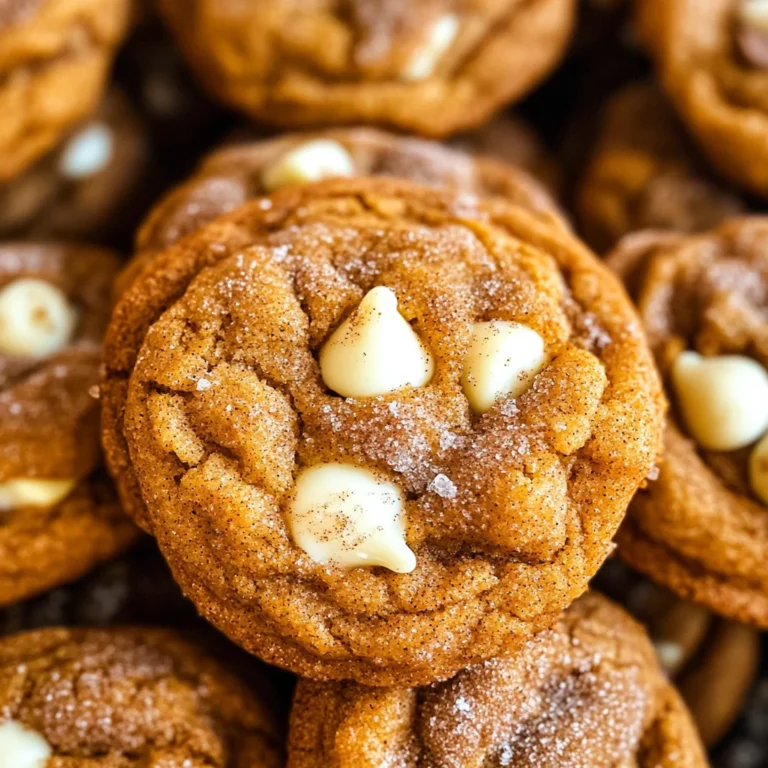 White Chocolate Pumpkin Snickerdoodles