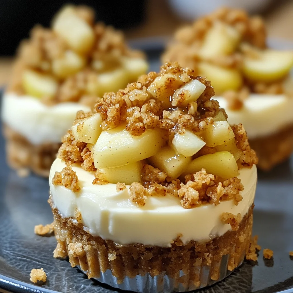 Apple Crisp Mini Cheesecakes