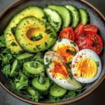 Avocado and Egg Garden Salad