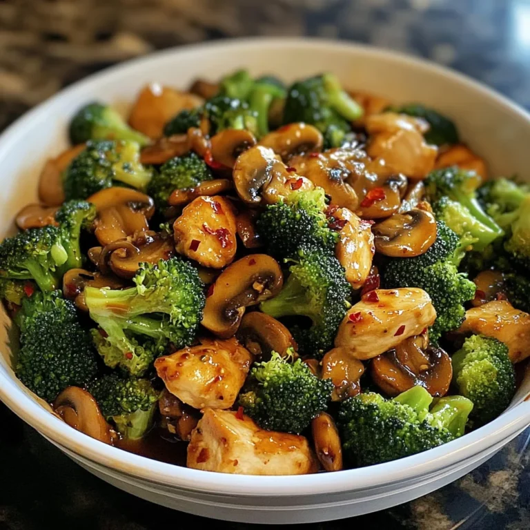 Chicken, Broccoli & Mushroom Stir-Fry