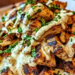 Chicken Shawarma with Creamy Garlic Sauce