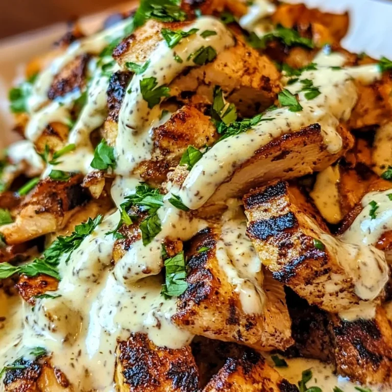 Chicken Shawarma with Creamy Garlic Sauce