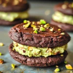 Chocolate-Pistachio Sandwich Cookies