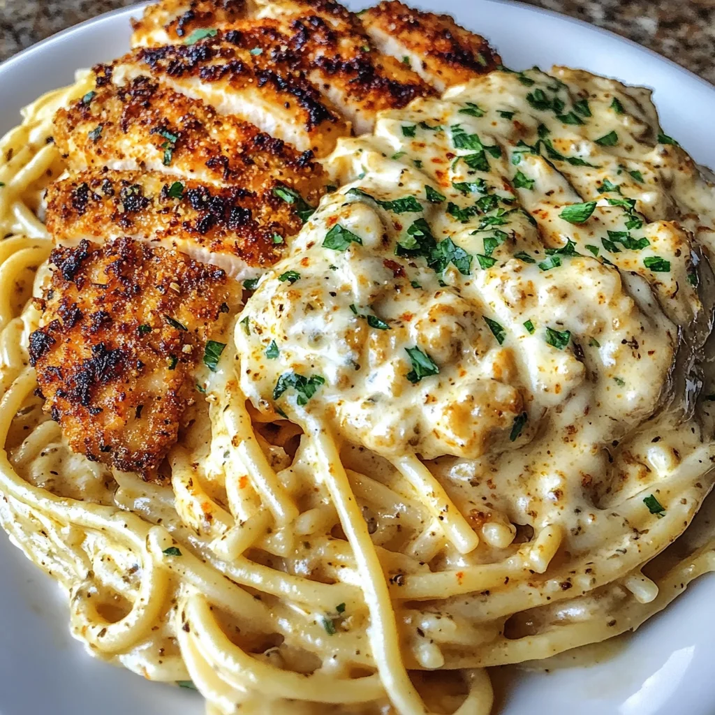 Creamy Cajun Chicken Spaghetti