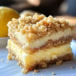 Creamy Lemon Cheesecake Crumb Bars Recipe