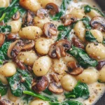 Creamy Spinach and Mushroom Gnocchi (One-Pan, 20 Minutes)