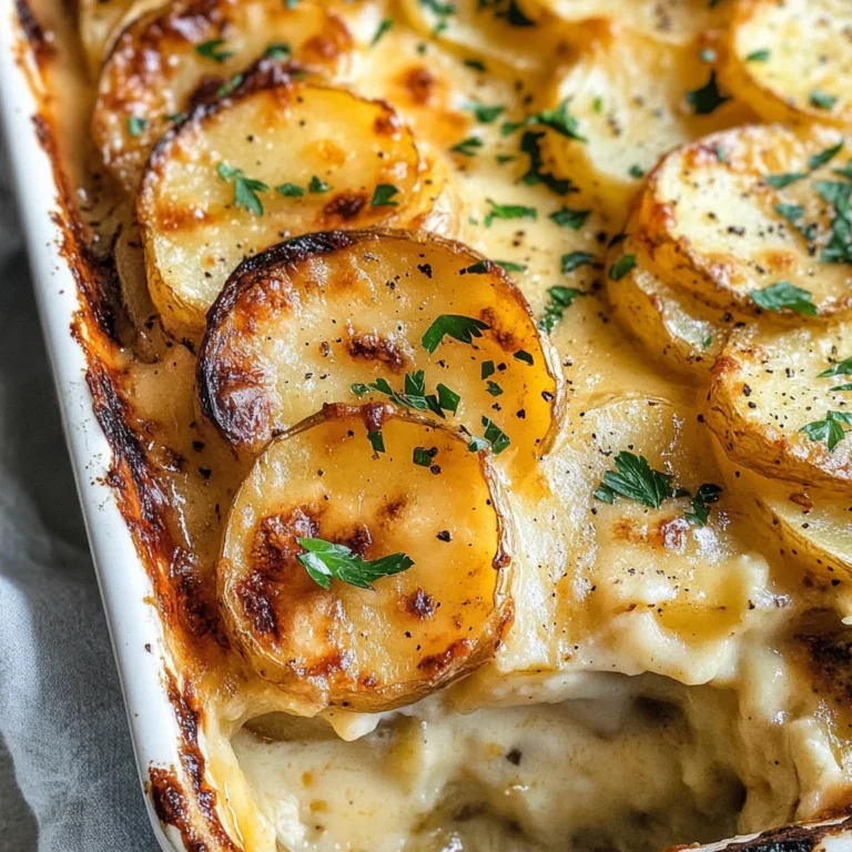 Dad’s Creamy & Cheesy Au Gratin Potatoes
