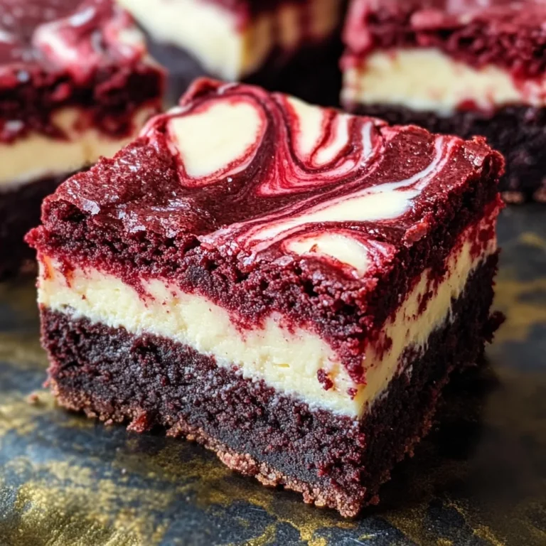 Decadent Red Velvet Cheesecake Brownies