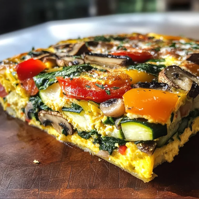 Garden Veggie Frittata: A 150-Calorie Delight