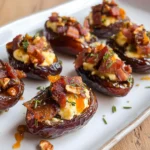 Goats cheese stuffed dates
