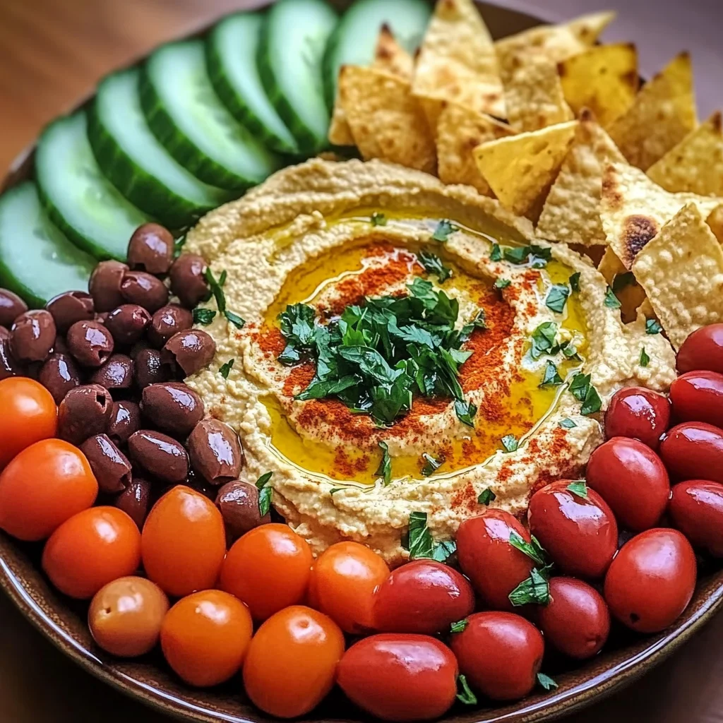 Greek Hummus Platter Recipe