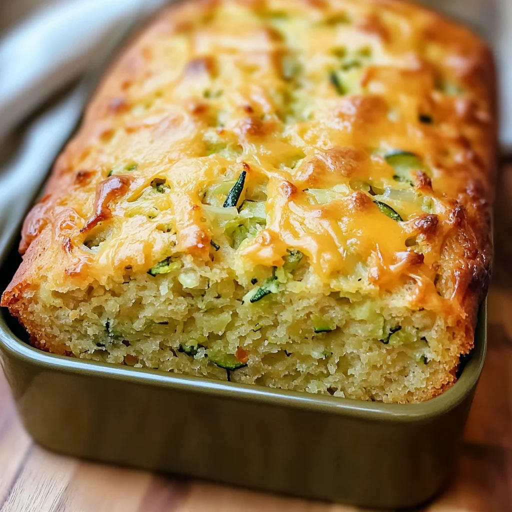 Green Onion Zucchini Cheddar Quick Bread