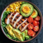 Grilled Chicken Power Bowl with Avocado & Corn