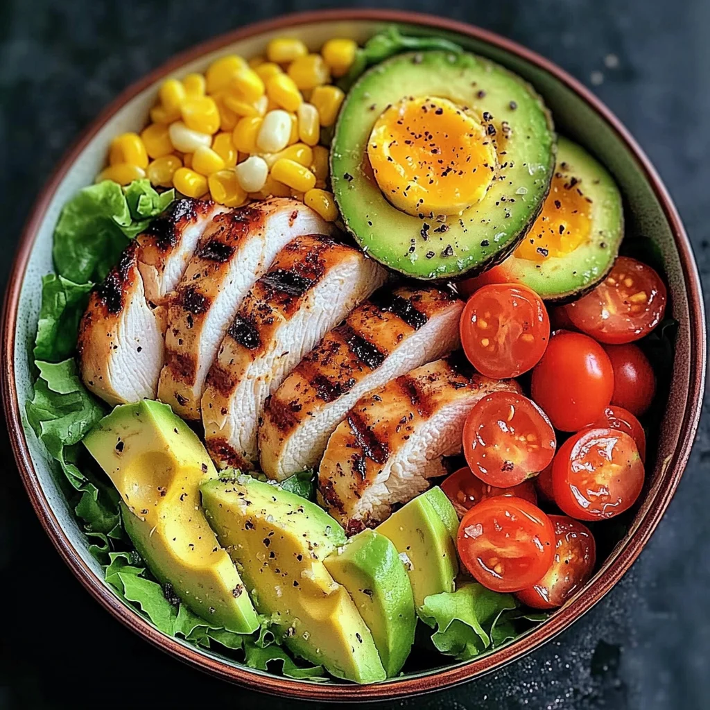 Grilled Chicken Power Bowl with Avocado & Corn