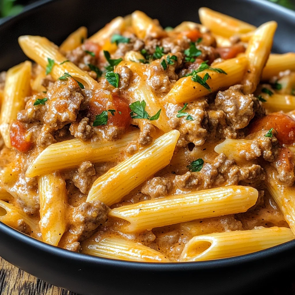 High Protein Creamy Beef Pasta Recipe for Quick Weeknight Dinners