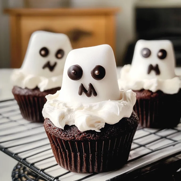 Marshmallow Ghost Cupcakes