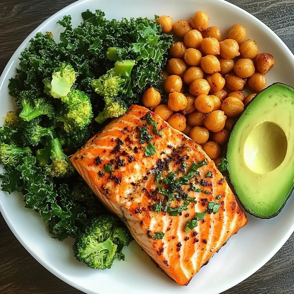 Roasted Chickpea & Salmon Power Plate