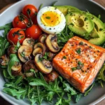 Salmon & Mushroom Power Plate