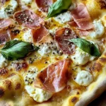 White Pizza with Prosciutto & Hot Honey