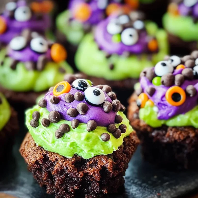 Witch's Cauldron Halloween Brownie Bites