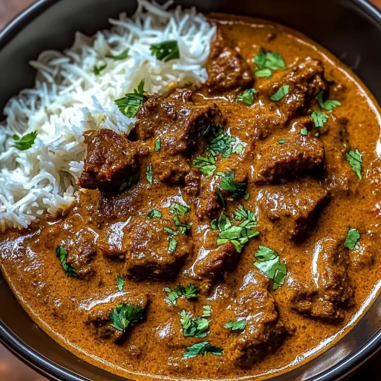 Beef Curry Simmered in Coconut Milk with Fragrant Spices