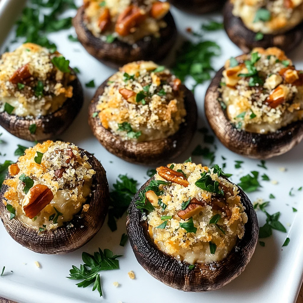 Best Christmas Stuffed Mushrooms